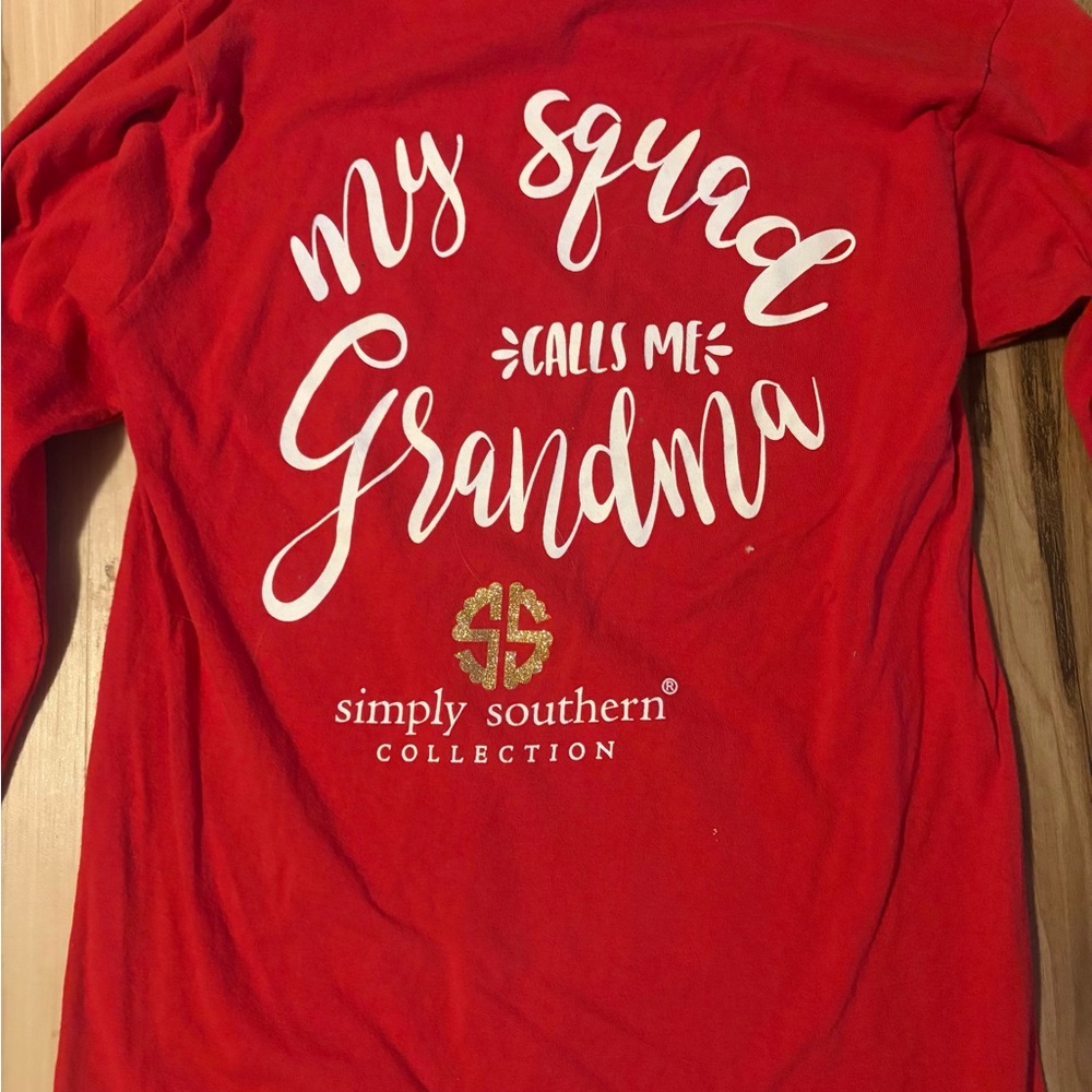 Women’s Simply Southern Red Grandma Squad Shirt